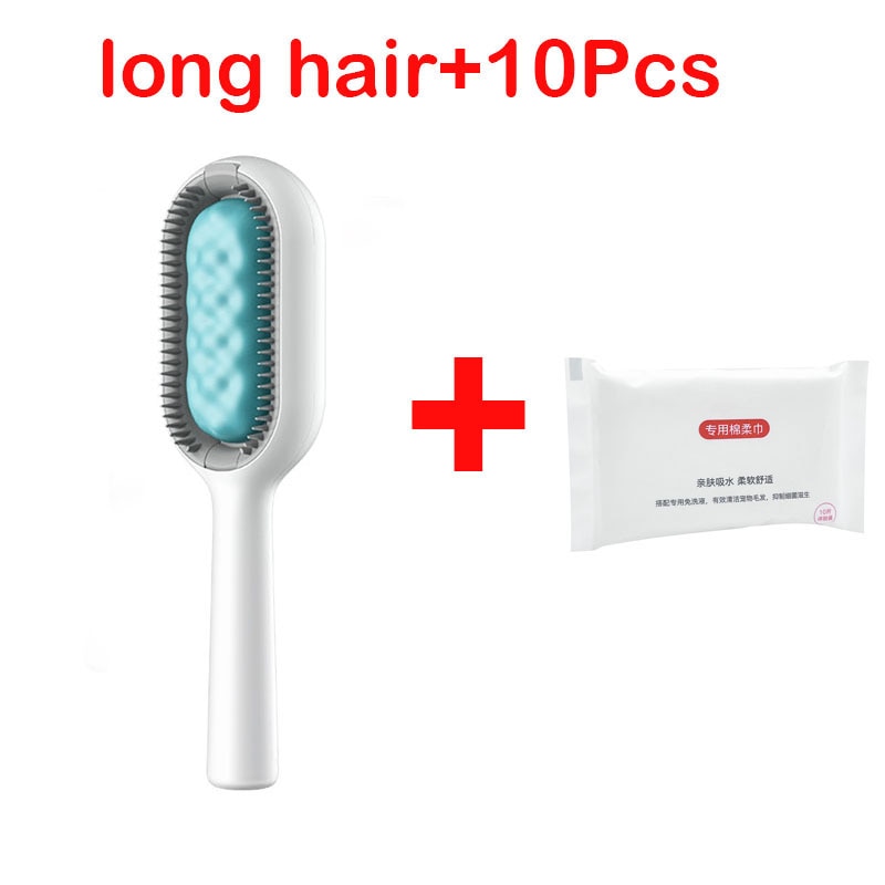 Cat Cleaning Floating Hair Removal Comb with Disposable Wipes Pet Grooming Accessories for Cats Gotas mascotas Dog Brush - Urban Pet Plaza 