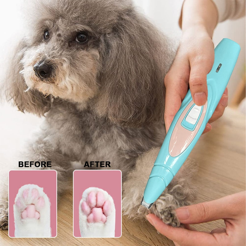 Electric Dog Clippers Professional Pet Foot Hair Trimmer Dog Grooming Hairdresser Dog Shear Butt Ear Eyes Hair Cutter Pedicure - Urban Pet Plaza 