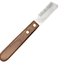 Handle Dog Stainless Steel Brushes Grooming Combs for Dog Pets Comb Coat Stripping Knife Stripper Trimmer Wooded Cleaning Tool - Urban Pet Plaza 