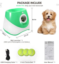 Rechargable Dog Tennis Launcher Automatic Pet Dogs Chase Toy Mini Tennis Throwing Pinball Machine Fun Interactive Throw Device - Urban Pet Plaza 