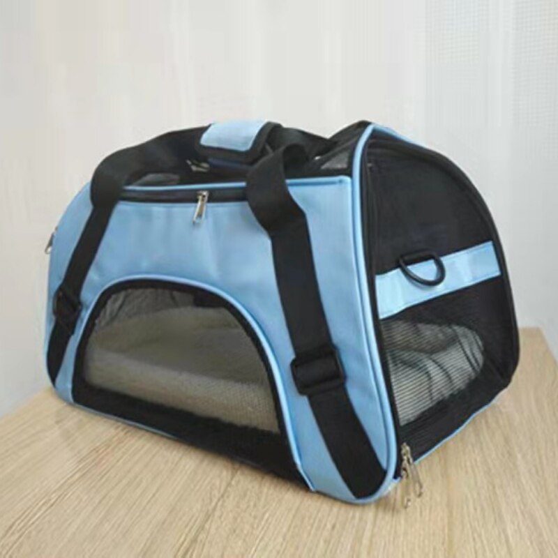 Carriers Portable Soft-sided Carriers Portable Pet Bag Pink Dog Carrier Bags Blue Cat Carrier Outgoing Travel Breathable - Urban Pet Plaza 