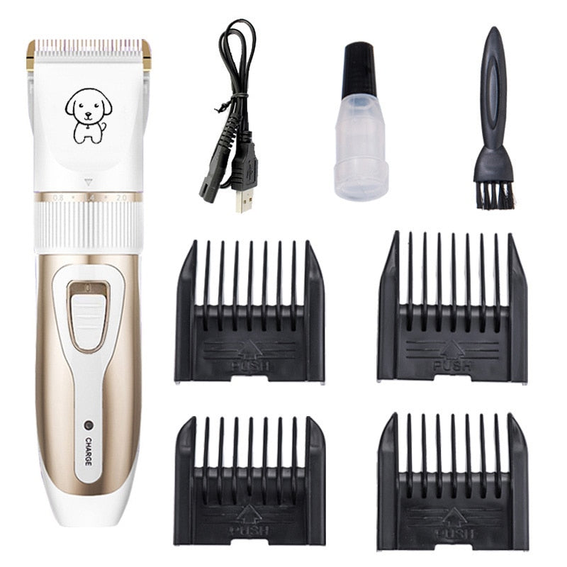 Dog Clipper Dog Hair Clippers Grooming (Pet/Cat/Dog/Rabbit) Haircut Trimmer Shaver Set Pets Cordless Rechargeable Professional - Urban Pet Plaza 