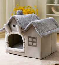 Foldable Dog House Pet Cat Bed Winter Dog Villa Sleep Kennel Removable Nest Warm Enclosed Cave Sofa Pets Supplies - Urban Pet Plaza 