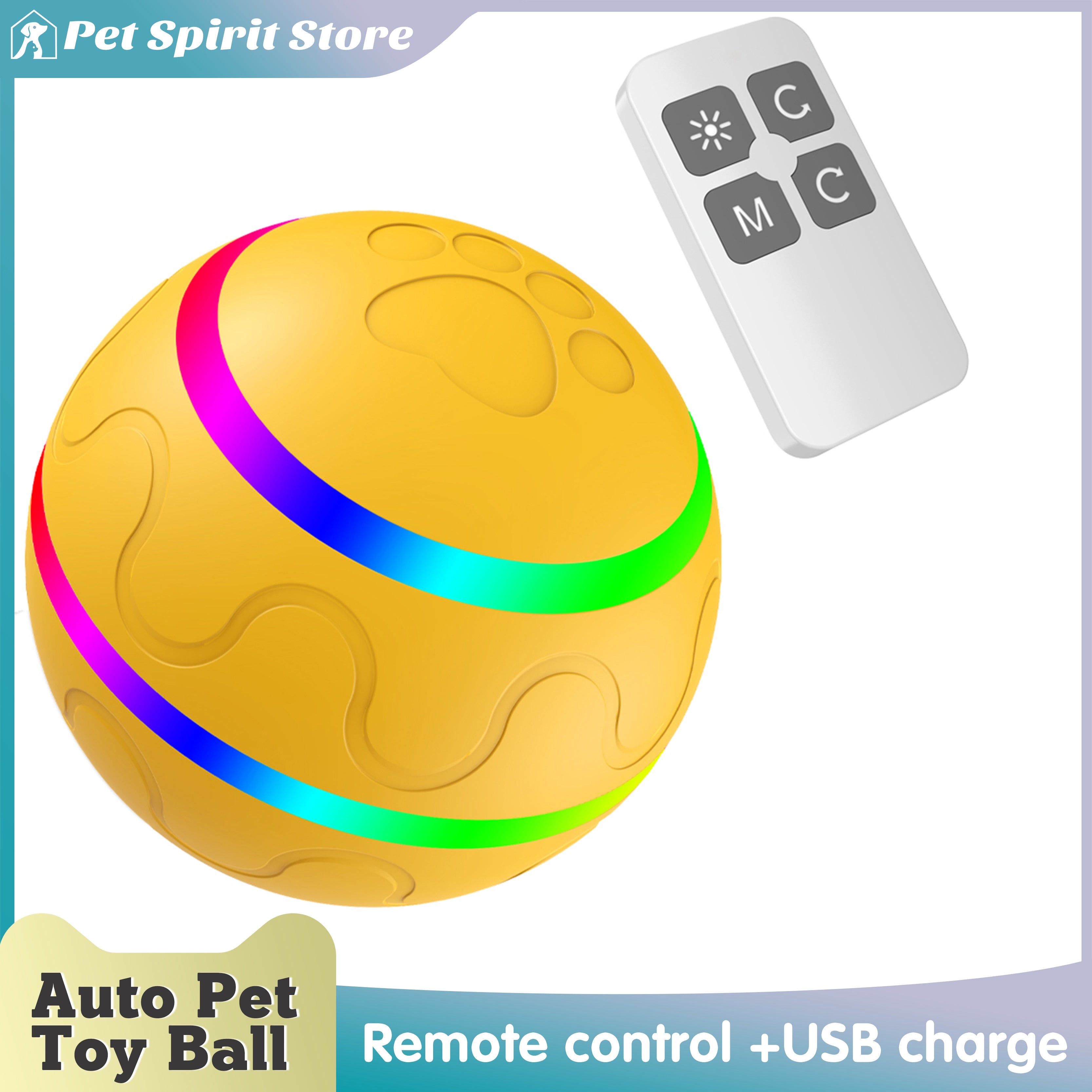 Smart Toy Ball Dog Cat Usb Rechargeable Funny Rolling Ball Electric Automatic Rotation Jumping Play Interactive Pet Supplies - Urban Pet Plaza 