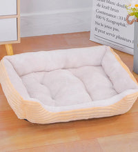 Bed for Dog Cat Pet Soft Square Plush Kennel Animals Accessories Dogs Basket Sofa Bed Larger Medium Puppy Pet Products Mattress - Urban Pet Plaza 