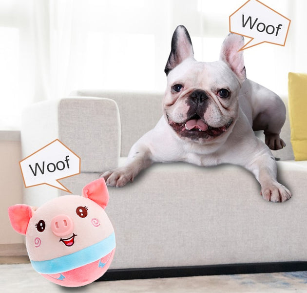 Electronic Pet Dog Toy Ball Pet Bouncing Jump Balls Talking Interactive Dog Plush Doll Toys New Gift For Pets USB Rechargeable - Urban Pet Plaza 