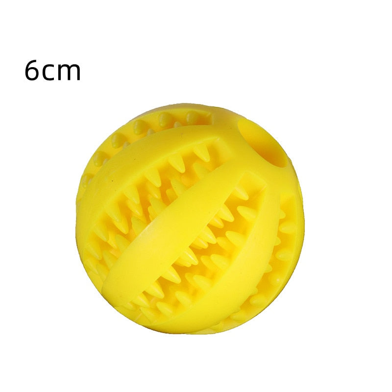 Natural Rubber Pet Dog Toys Dog Chew Toys Tooth Cleaning Treat Ball Extra-tough Interactive Elasticity Ball for Pet Accessories - Urban Pet Plaza 