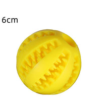 Natural Rubber Pet Dog Toys Dog Chew Toys Tooth Cleaning Treat Ball Extra-tough Interactive Elasticity Ball for Pet Accessories - Urban Pet Plaza 