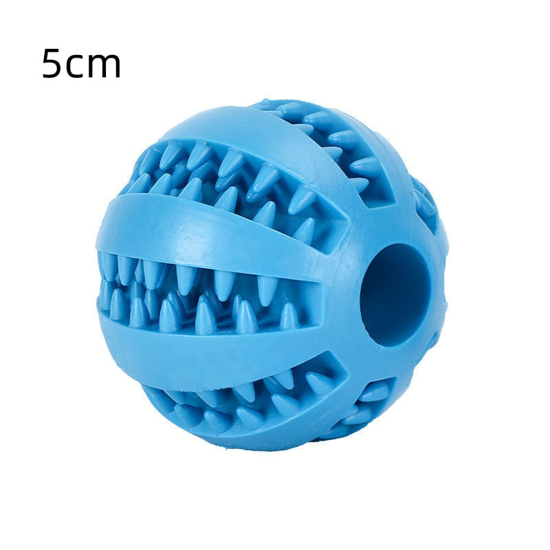 Natural Rubber Pet Dog Toys Dog Chew Toys Tooth Cleaning Treat Ball Extra-tough Interactive Elasticity Ball for Pet Accessories - Urban Pet Plaza 