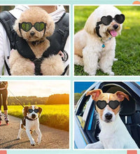 1 Pcs Heart-shaped Small Dog Sunglasses Waterproof UV Protection Dog Cat Sun Glasses with Adjustable Strap Goggles Pet Products - Urban Pet Plaza 