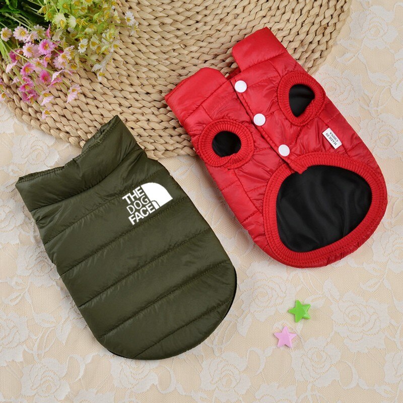 Double Sided Dog Coat Winter Warm Pet Dog Clothes For Small Medium Dogs Vest Chihuahua Clothing Soft Puppy Costumes Ropa Perro - Urban Pet Plaza 