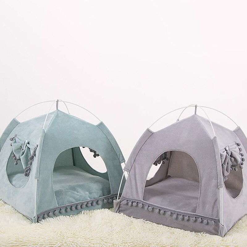 Breathable Cat Dog Litter Tent Kennel Foldable Universal Indoor Teepee Pet House Breathable Puppy Tent Bed Dog Supplies - Urban Pet Plaza 