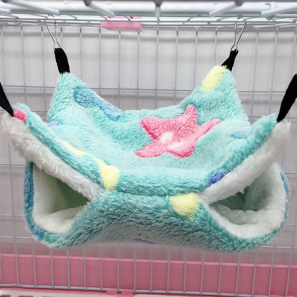 Hammock For Rats Double Thick Plush Warm Bed For Hamster House Nest Sleeping Bag Hanging Tree Beds Pet Hamster Nest - Urban Pet Plaza 