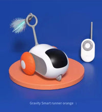 Smart Usb Rechargeable Chasing Electric Automatic Moving Remote Control Interactive Pet Cat Toy Feather Rotating Car for Kitten - Urban Pet Plaza 