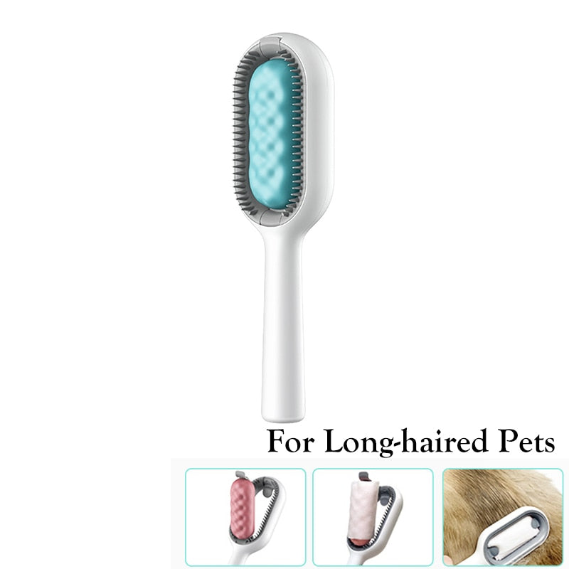 Double Sided Hair Removal Brushes for Cat Dog Pet Grooming Comb with Wipes Kitten Brush Pet Products Supplies - Urban Pet Plaza 