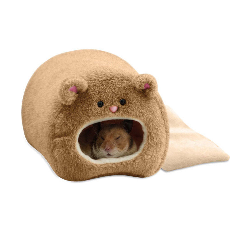 Hamster Soft Warm Bed Rat Hammock Pig Squirrel Winter Pet Toy Hamster Cage House Hanging Nest+Mat House Bed Animal Mice Rat Nest - Urban Pet Plaza 