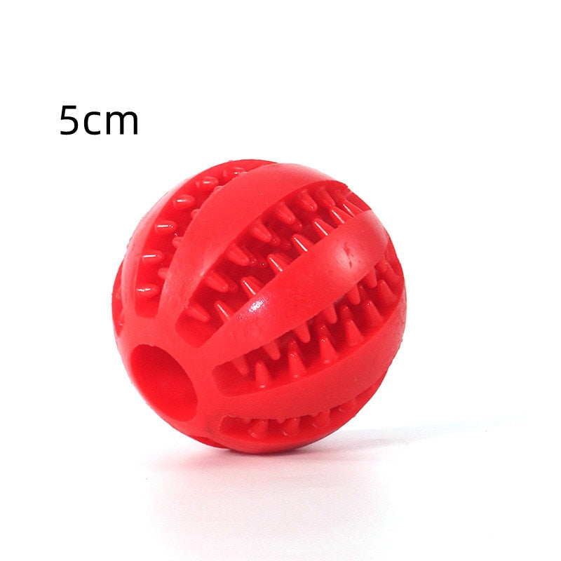 Natural Rubber Pet Dog Toys Dog Chew Toys Tooth Cleaning Treat Ball Extra-tough Interactive Elasticity Ball for Pet Accessories - Urban Pet Plaza 