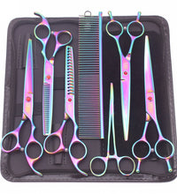 Purple Dragon Dog Grooming Scissors Kit 7