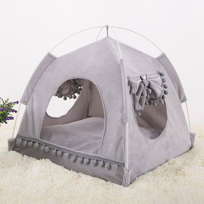 Breathable Cat Dog Litter Tent Kennel Foldable Universal Indoor Teepee Pet House Breathable Puppy Tent Bed Dog Supplies - Urban Pet Plaza 