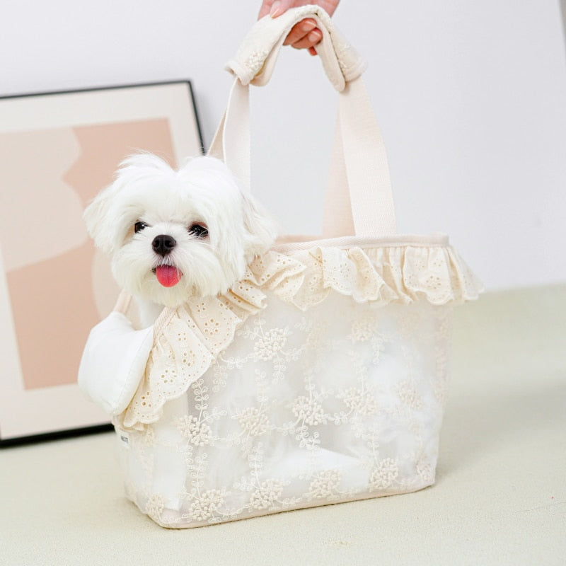 Onecute Puppy Carrier Dog Walking Bags Pets Dogs Accessories Bags Lace Mini Carrier Bag for Dog Cute Chihuahua Pet Products - Urban Pet Plaza 