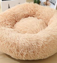 Bonzerpet Dog Bed Long Soft Plush Fur Deep Sleep Dog Cat Washable House Non-slip Round Cushion Colorful Pillow Mat Pet Sofa - Urban Pet Plaza 