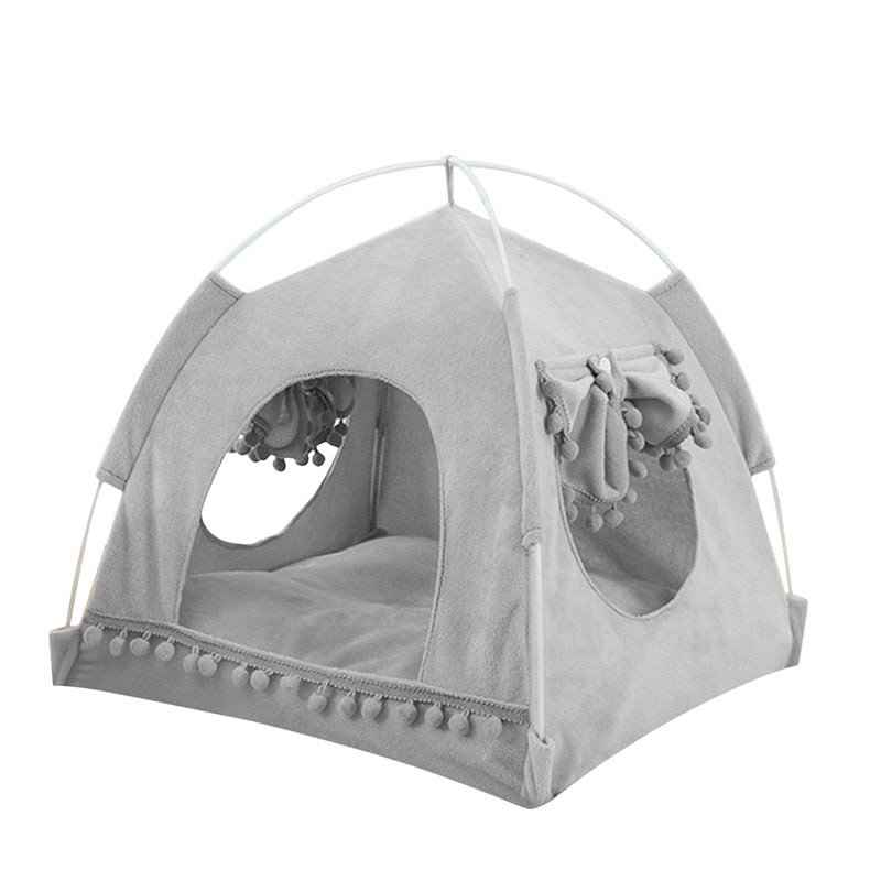 Breathable Cat Dog Litter Tent Kennel Foldable Universal Indoor Teepee Pet House Breathable Puppy Tent Bed Dog Supplies - Urban Pet Plaza 