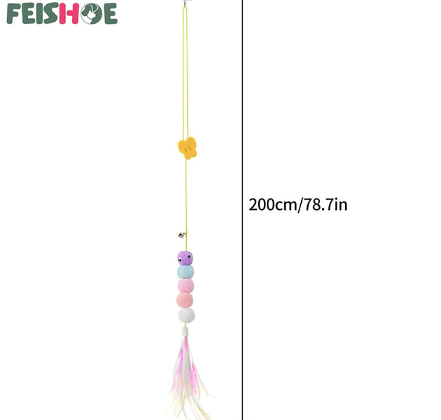 Interactive Cat Toy Hanging Simulation Cat Toy Funny Self-hey Interactive Toy for Kitten Playing Teaser Wand Toy Cat Supplies - Urban Pet Plaza 