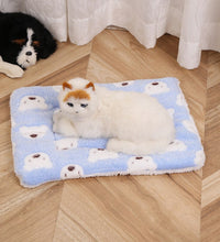 Soft Warm Flannel Thickened Pet Blanket Cat Litter Puppy Sleep Mat Washable Lovely Mattress Cushion for Small Large Dogs Dog Bed - Urban Pet Plaza 