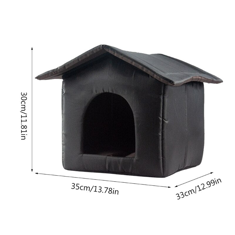 Dog House Beds for Medium Dogs Washable Covered Dog Bed with Cushion Waterproof Pet House Sleeping Bed Outdoor - Urban Pet Plaza 