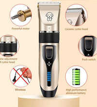 Dog Clipper Dog Hair Clippers Grooming (Pet/Cat/Dog/Rabbit) Haircut Trimmer Shaver Set Pets Cordless Rechargeable Professional - Urban Pet Plaza 