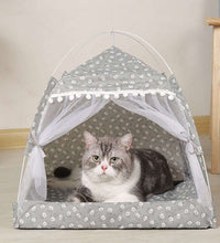 Cat Tent Bed Pet Products The General Teepee Closed Cozy Hammock with Floors Cat House Pet Small Dog House Accessories Products - Urban Pet Plaza 