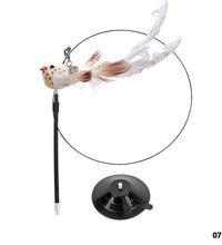 Handfree Bird/Feather Cat Wand with Bell Powerful Suction Cup Interactive Toys for Cats Kitten Hunting Exercise Pet Products - Urban Pet Plaza 