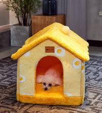 Foldable Dog House Pet Cat Bed Winter Dog Villa Sleep Kennel Removable Nest Warm Enclosed Cave Sofa Pets Supplies - Urban Pet Plaza 