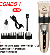 Dog Clipper Suit Dog Hair Clipper GroominHaircut Trimmer Shaver Set Pets Cordless Rechargeable Professional Multiple PET Uses - Urban Pet Plaza 