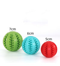 Natural Rubber Pet Dog Toys Dog Chew Toys Tooth Cleaning Treat Ball Extra-tough Interactive Elasticity Ball for Pet Accessories - Urban Pet Plaza 