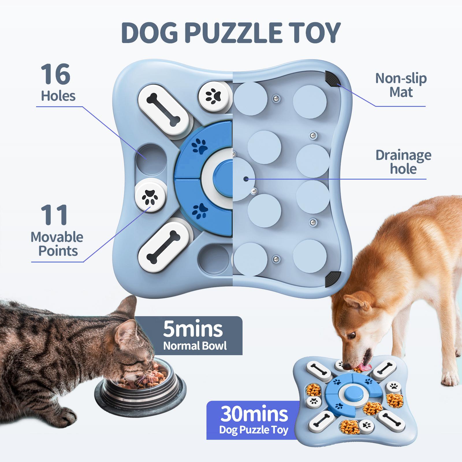 Dog Toys Slow Feeder Interactive Increase Puppy IQ Food Dispenser Slowly Eating NonSlip Bowl Pet Puzzle Cat Dogs Training Game - Urban Pet Plaza 