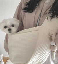 Handmade Pet Dog Puppy Kitten Carrier Outdoor Travel Handbag Canvas Single Shoulder Cat Bag Sling Comfort Tote Bag Breathable - Urban Pet Plaza 