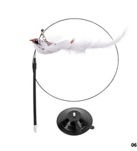 Handfree Bird/Feather Cat Wand with Bell Powerful Suction Cup Interactive Toys for Cats Kitten Hunting Exercise Pet Products - Urban Pet Plaza 