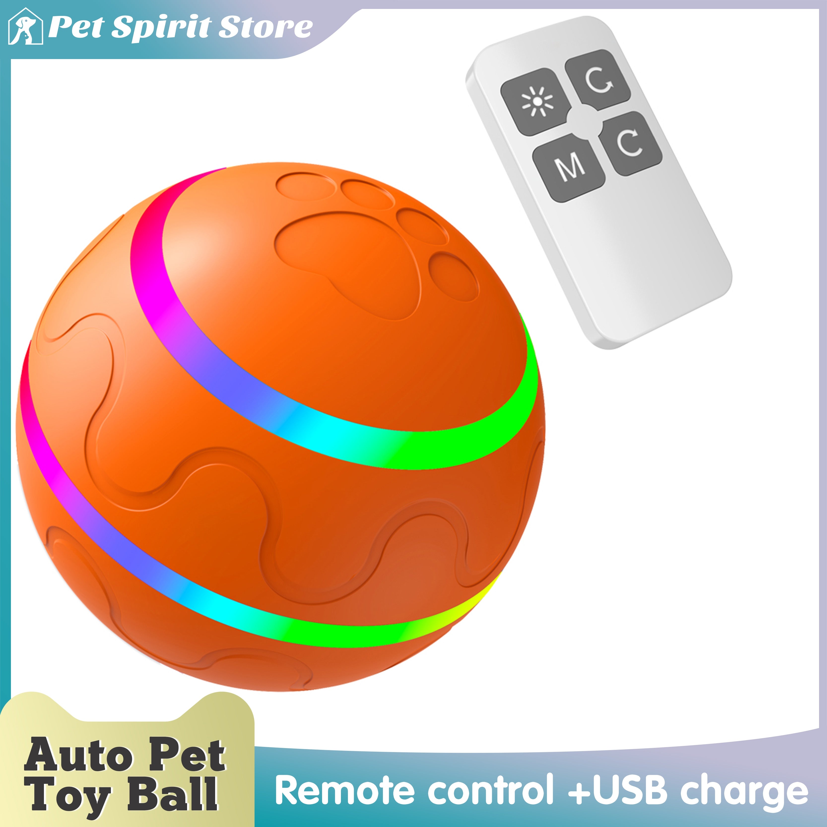 Smart Toy Ball Dog Cat Usb Rechargeable Funny Rolling Ball Electric Automatic Rotation Jumping Play Interactive Pet Supplies - Urban Pet Plaza 
