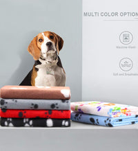 Multi Functional Pet Blankets Breathable Soft Thin Dog Blanket Warm Fleece Paw Print Blanket Bed Mat Cover for Dogs and Cats - Urban Pet Plaza 