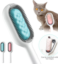 Double Sided Hair Removal Brushes for Cat Dog Pet Grooming Comb with Wipes Kitten Brush Pet Products Supplies - Urban Pet Plaza 