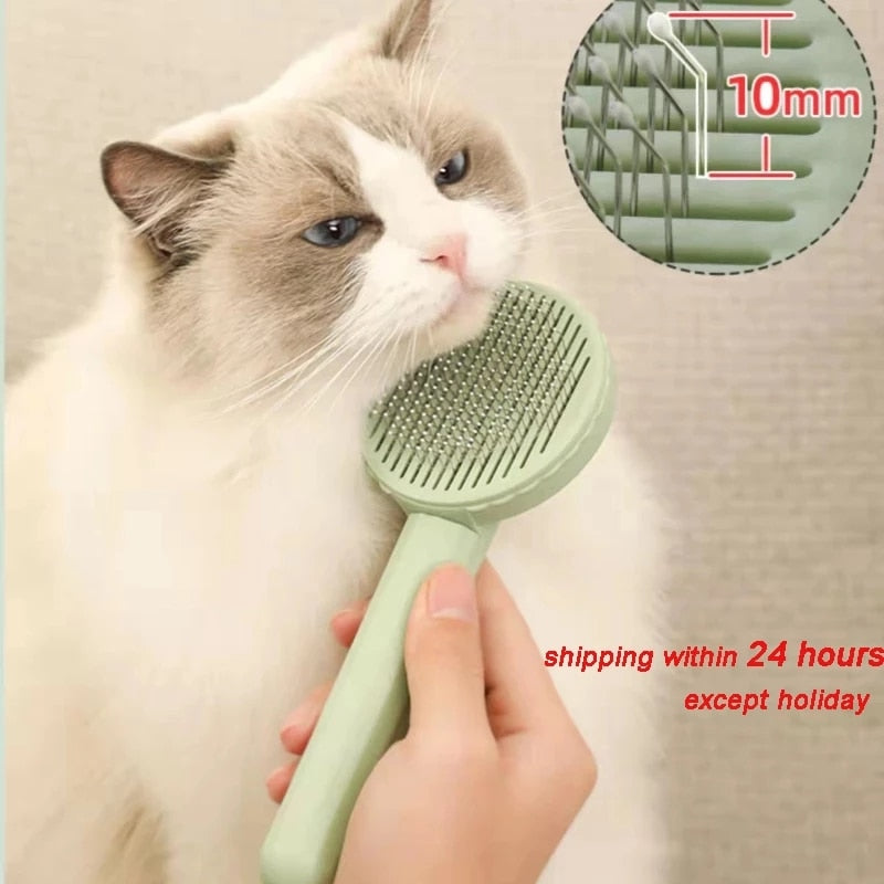 Cat Brush Pet Grooming Brush for Cats Remove Hairs Pet Cat Hair Remover Pets Hair Removal Comb Puppy Kitten Grooming Accessories - Urban Pet Plaza 