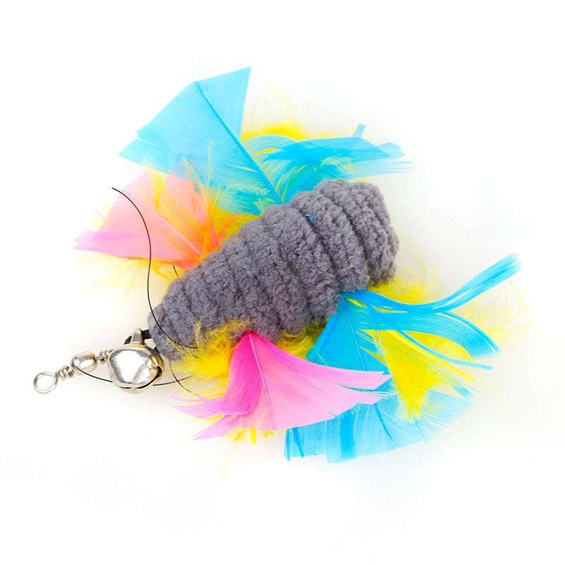 Funny Simulation Bird Interactive Cat Toy with Super Suction Cup Feather Bird for Kitten Play Chase Exercise Cat Toy Supplies - Urban Pet Plaza 