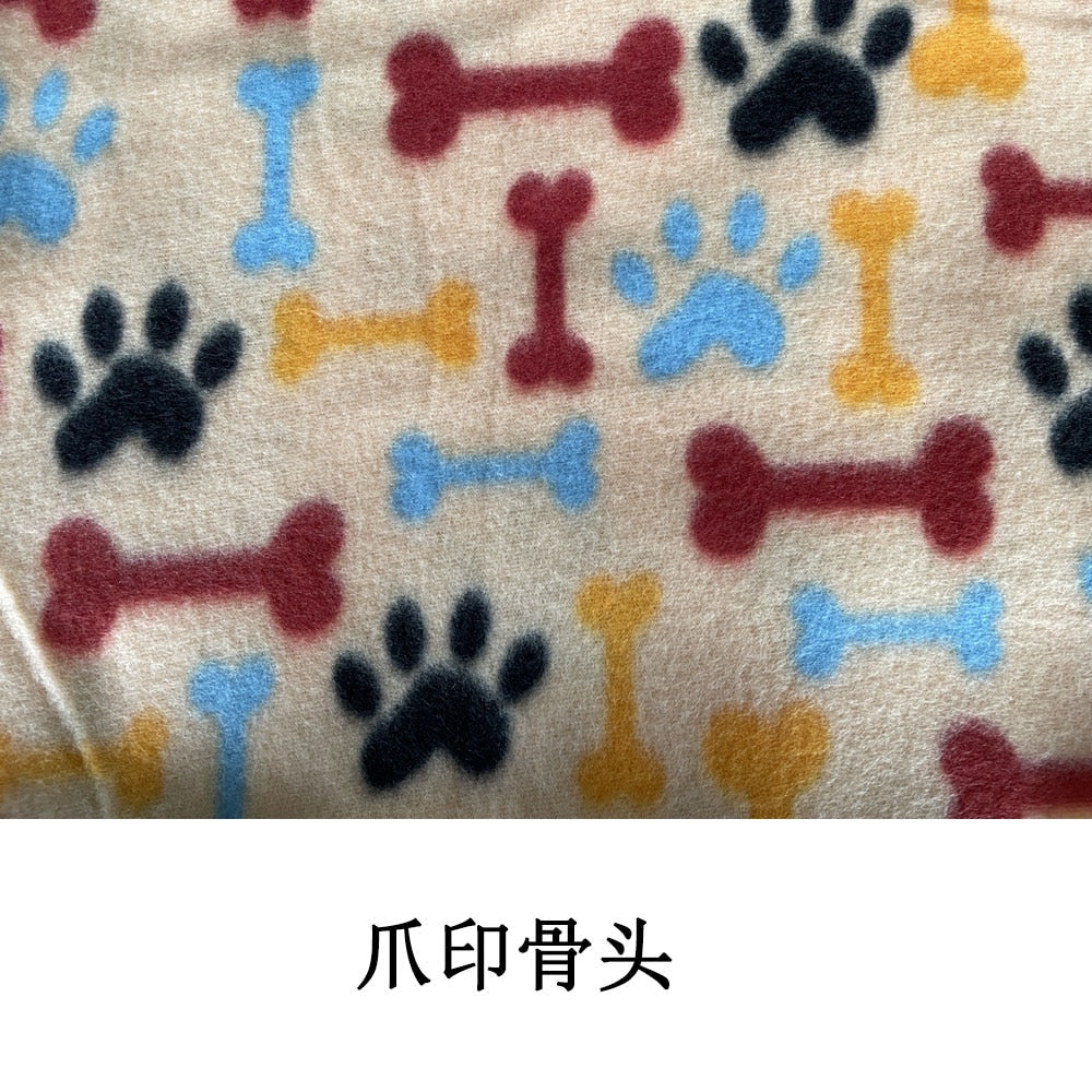 Multi Functional Pet Blankets Breathable Soft Thin Dog Blanket Warm Fleece Paw Print Blanket Bed Mat Cover for Dogs and Cats - Urban Pet Plaza 