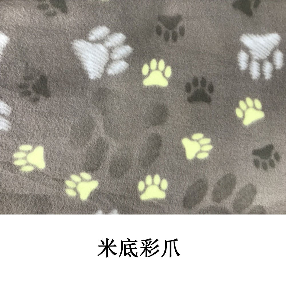 Multi Functional Pet Blankets Breathable Soft Thin Dog Blanket Warm Fleece Paw Print Blanket Bed Mat Cover for Dogs and Cats - Urban Pet Plaza 