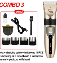 Dog Clipper Suit Dog Hair Clipper GroominHaircut Trimmer Shaver Set Pets Cordless Rechargeable Professional Multiple PET Uses - Urban Pet Plaza 