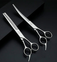 Pet Grooming Scissors Dog Hair Professional Trimming Scissors Set Teddy Haircutting Bent Scissors Pet Clippers Portable Sets - Urban Pet Plaza 