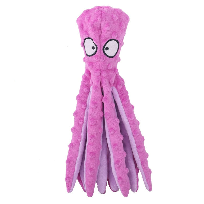 Pet Plush Toy Cat Dog Voice Octopus Shell Puzzle Toy Bite Resistant Interactive Pet Dog Teeth Cleaning Chew Toy Pet Supplies - Urban Pet Plaza 