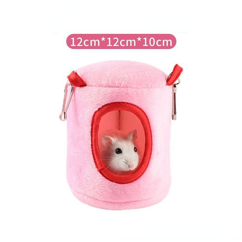 Hamster Soft Warm Bed Rat Hammock Pig Squirrel Winter Pet Toy Hamster Cage House Hanging Nest+Mat House Bed Animal Mice Rat Nest - Urban Pet Plaza 