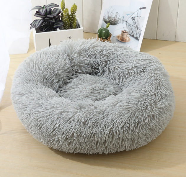 Super Soft Pet Dog Cat Bed Plush Full Size Washable Calm Bed Donut Bed Comfortable Sleeping Bed For Large Medium Small Dogs - Urban Pet Plaza 